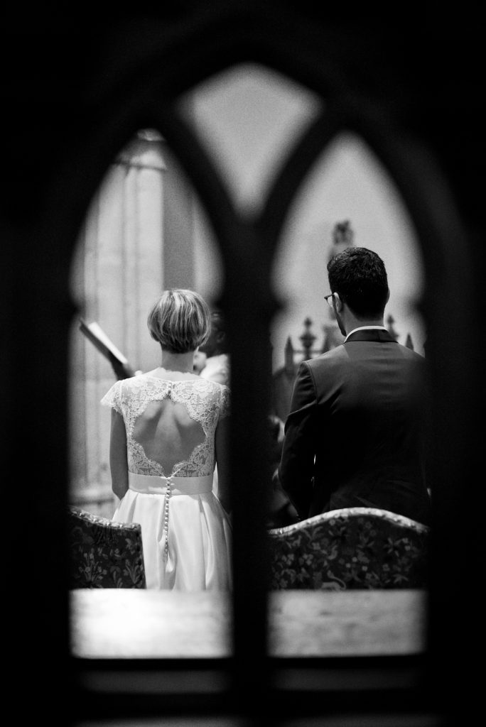 photo de mariage à l'eglise